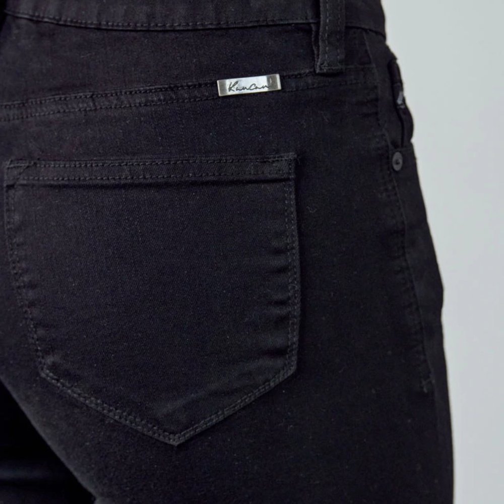 KanCan Ilene Mid Rise Flare Jeans Black SZ 30 - Picture 4 of 11